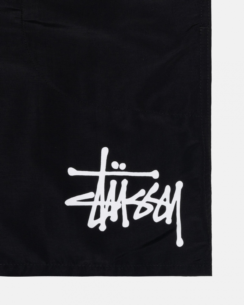 Stussy Strand Kort Big Basic - Unisex Shorts Trunks Sort | ZDKMJ55999