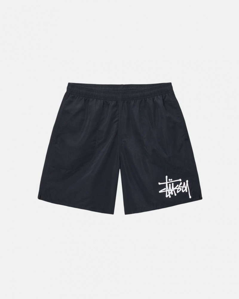 Stussy Strand Kort Big Basic - Unisex Shorts Trunks Sort | ZDKMJ55999