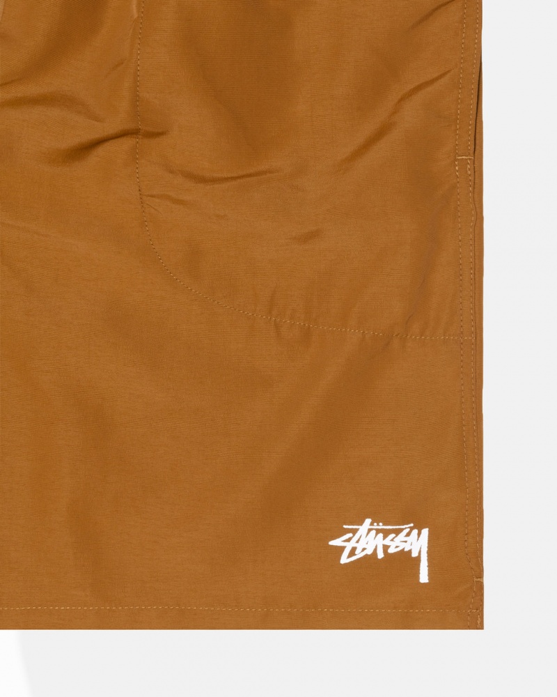 Stussy Strand Kort Stock - Unisex Shorts Trunks Hvide | TDKPQ66499