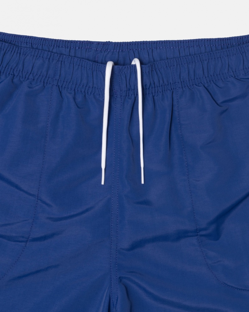 Stussy Strand Kort Stock - Unisex Shorts Trunks Dyb Blå | DKICD94799