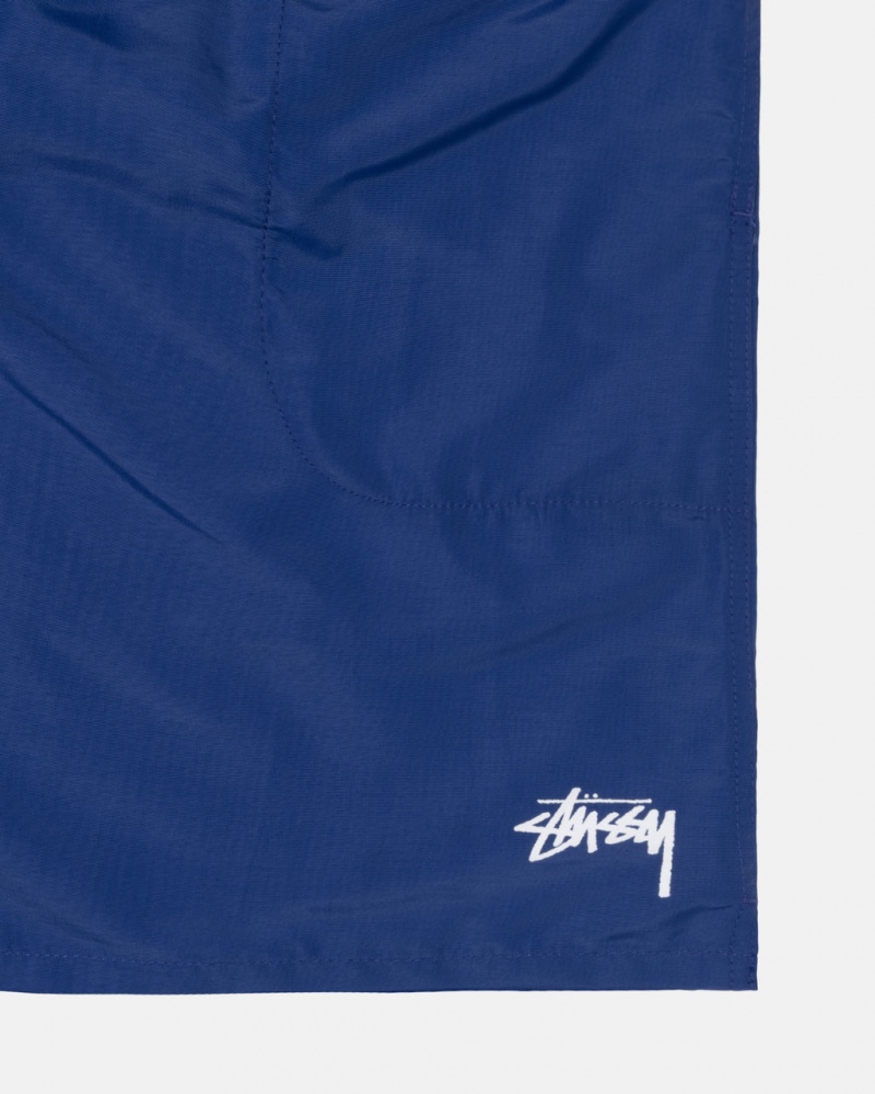 Stussy Strand Kort Stock - Unisex Shorts Trunks Dyb Blå | DKICD94799