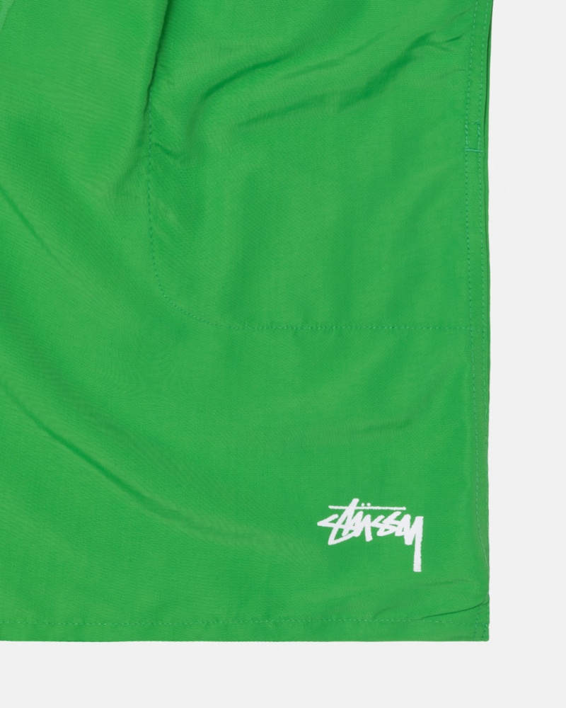 Stussy Strand Kort Stock - Unisex Shorts Trunks Grøn | LDKSX55798