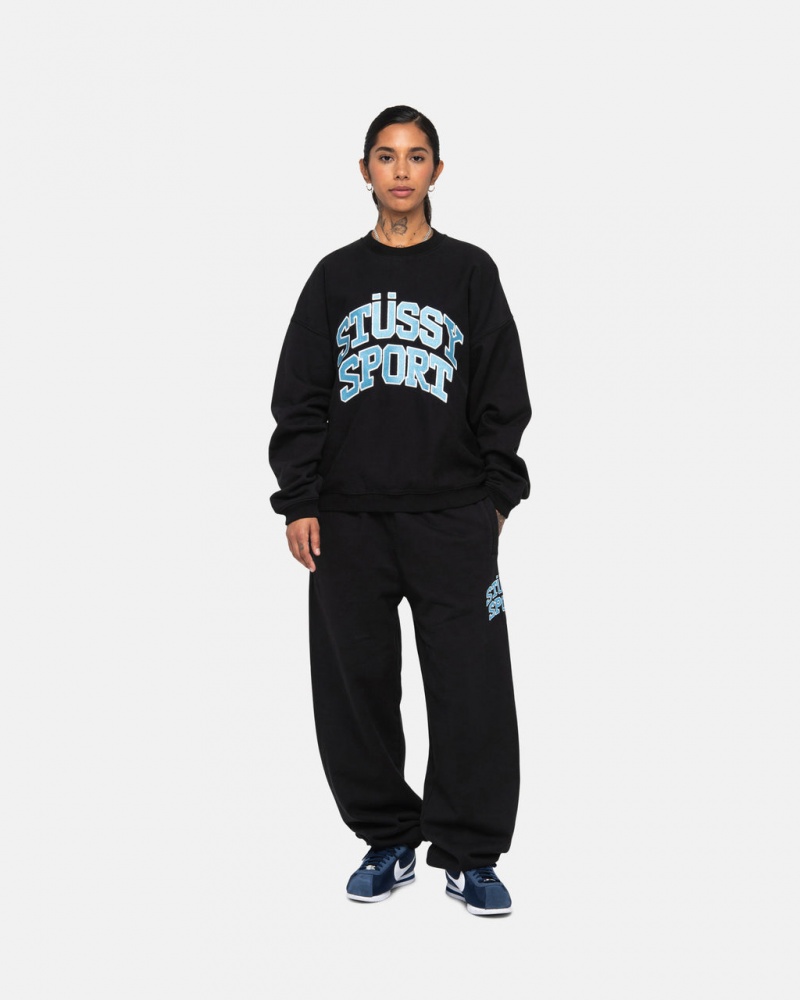 Stussy Stüssy Sports Sweatpant - Unisex Jeans Pants Sort | UDKND53462