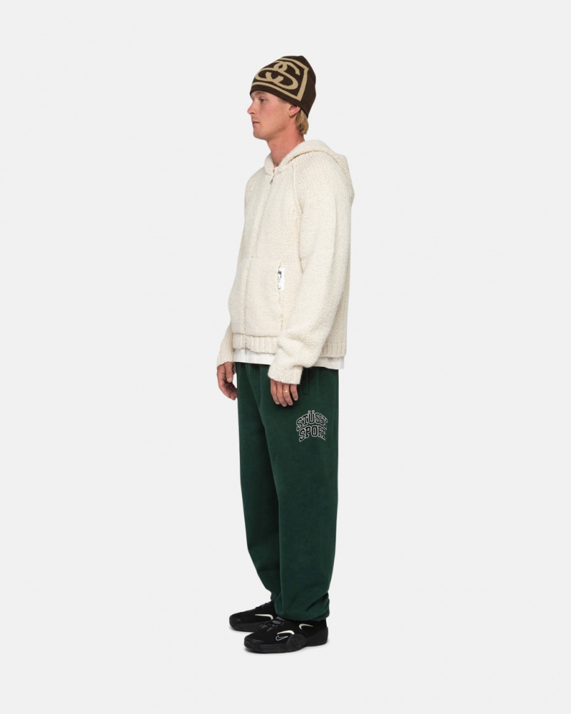 Stussy Stüssy Sports Sweatpant - Unisex Jeans Pants Dyb Grøn | DKZDE95397