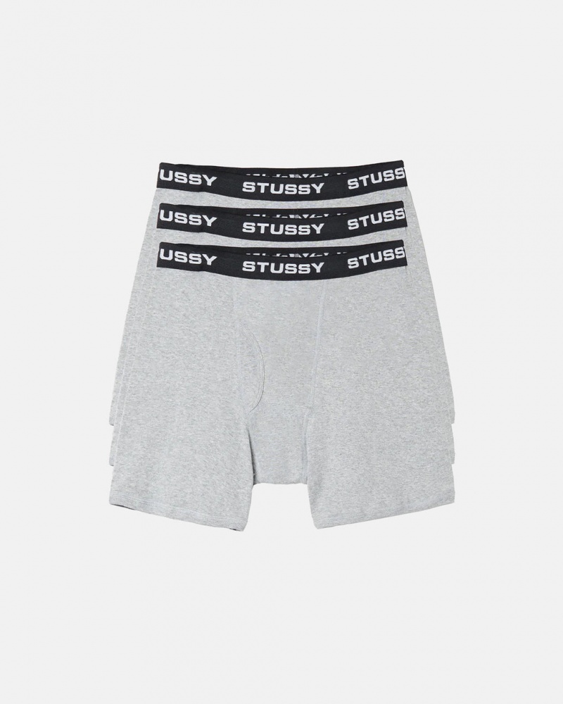 Stussy Stussy Boxer Briefs - Unisex Shorts Trunks Grå | DKQAV44746