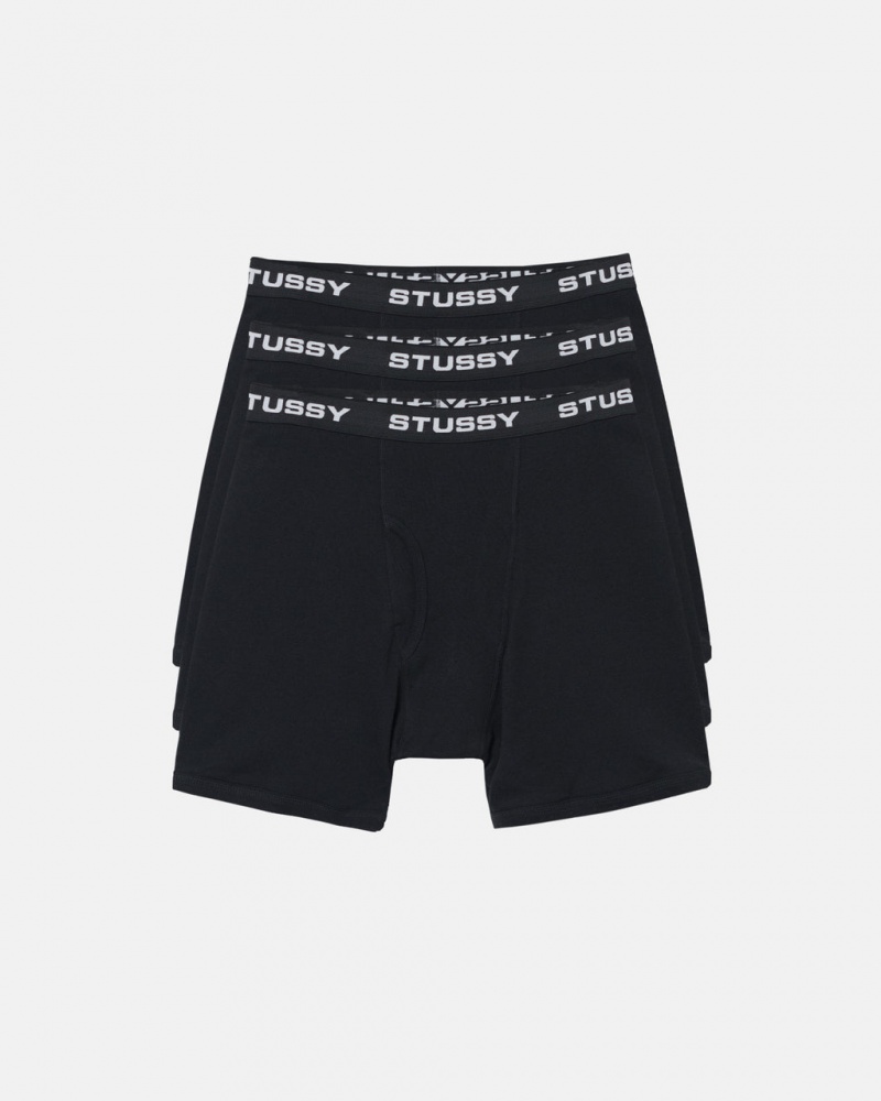 Stussy Stussy Boxer Briefs - Unisex Shorts Trunks Sort | MDKHR66478