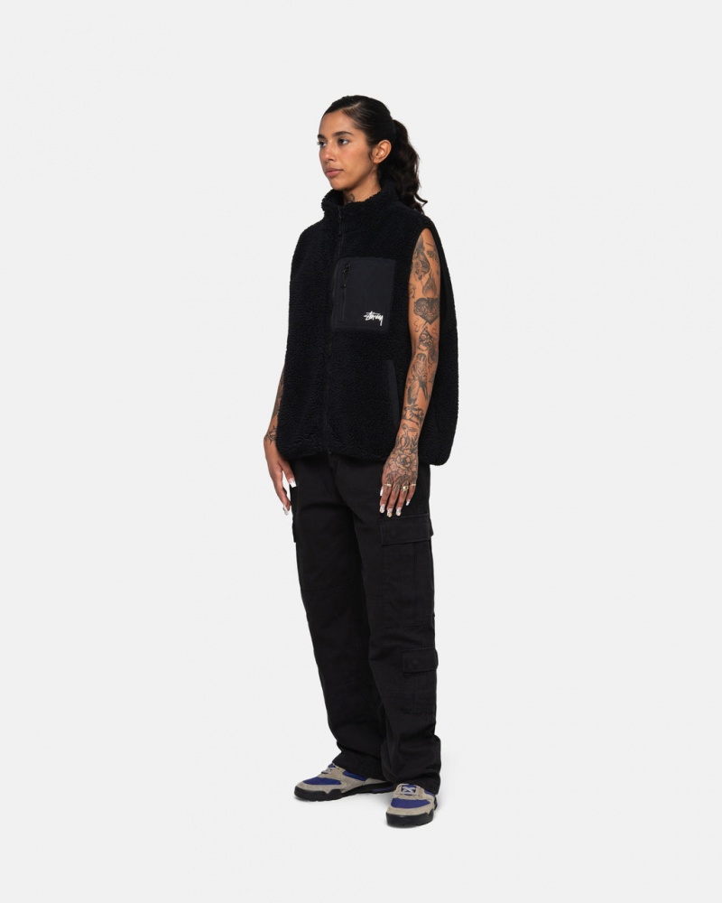 Stussy Surplus Cargo Ripstop - Unisex Jeans Pants Sort | DKXMI74781