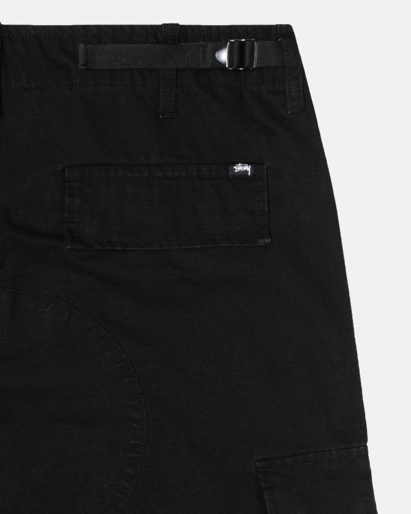 Stussy Surplus Cargo Ripstop - Unisex Jeans Pants Sort | DKXMI74781