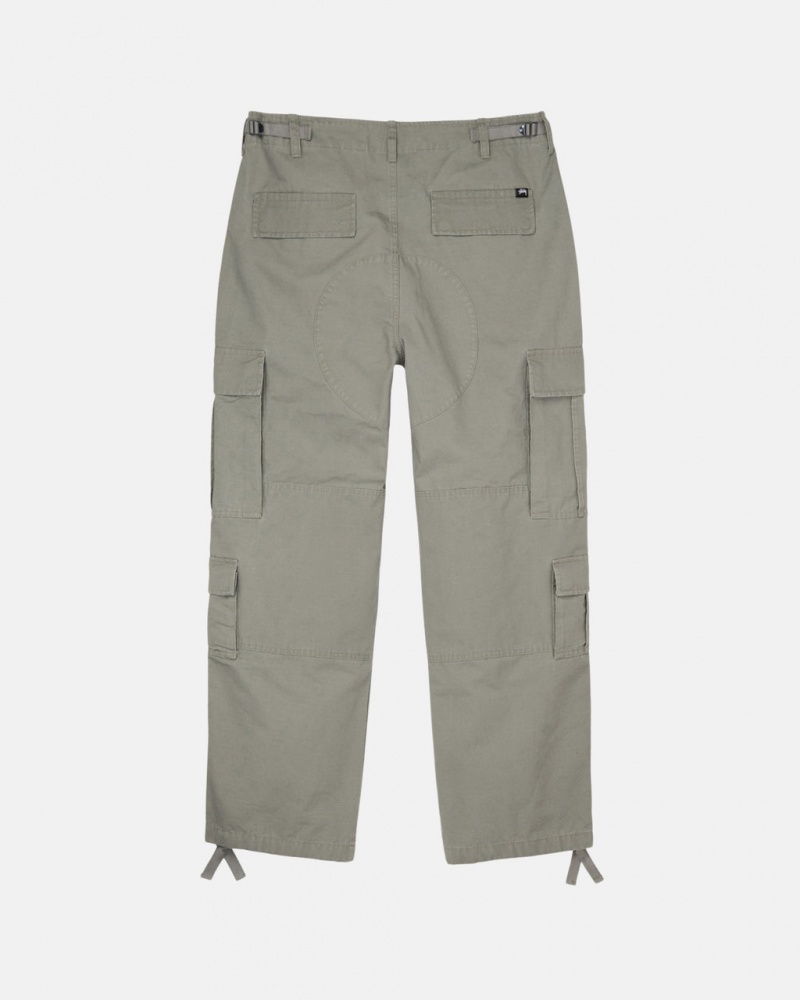 Stussy Surplus Cargo Ripstop - Unisex Jeans Pants Olivengrøn | DKJZR22073