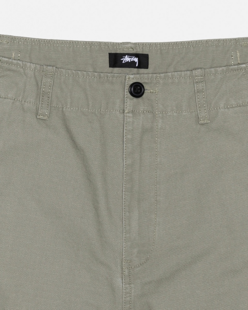 Stussy Surplus Cargo Ripstop - Unisex Jeans Pants Olivengrøn | DKJZR22073