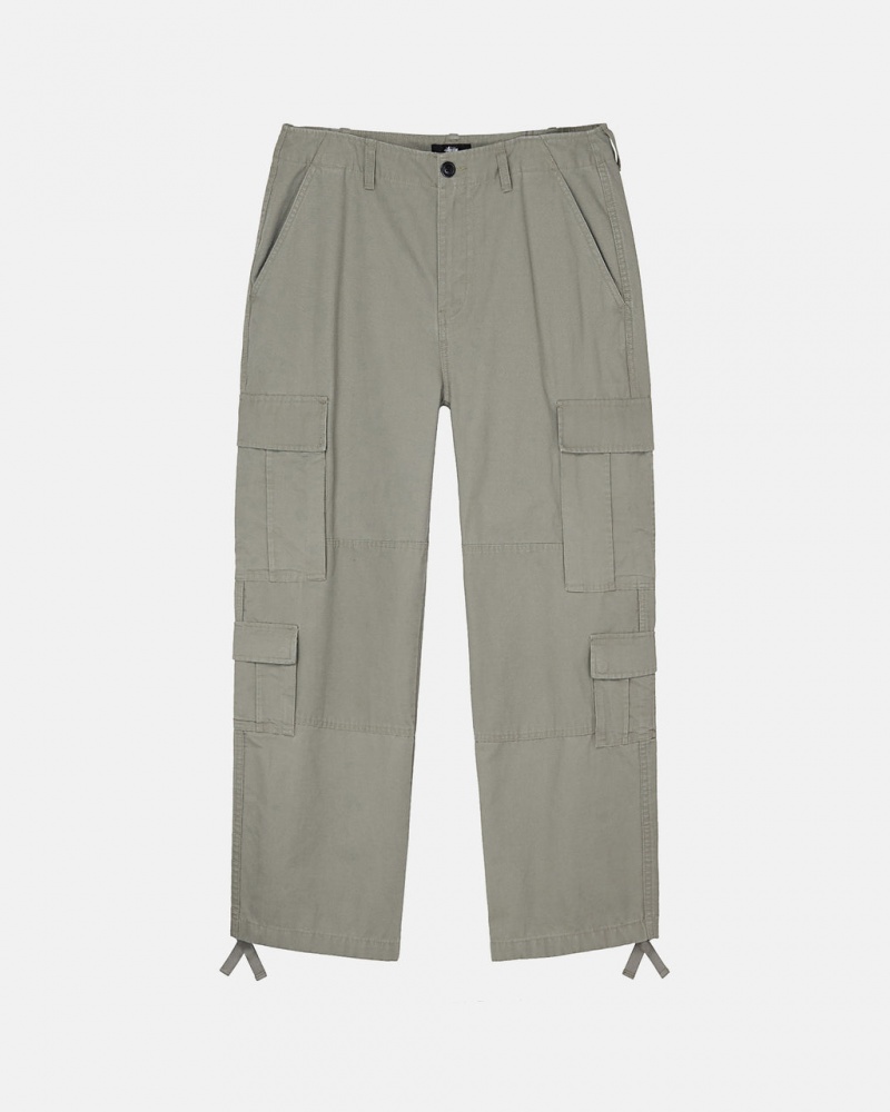 Stussy Surplus Cargo Ripstop - Unisex Jeans Pants Olivengrøn | DKJZR22073