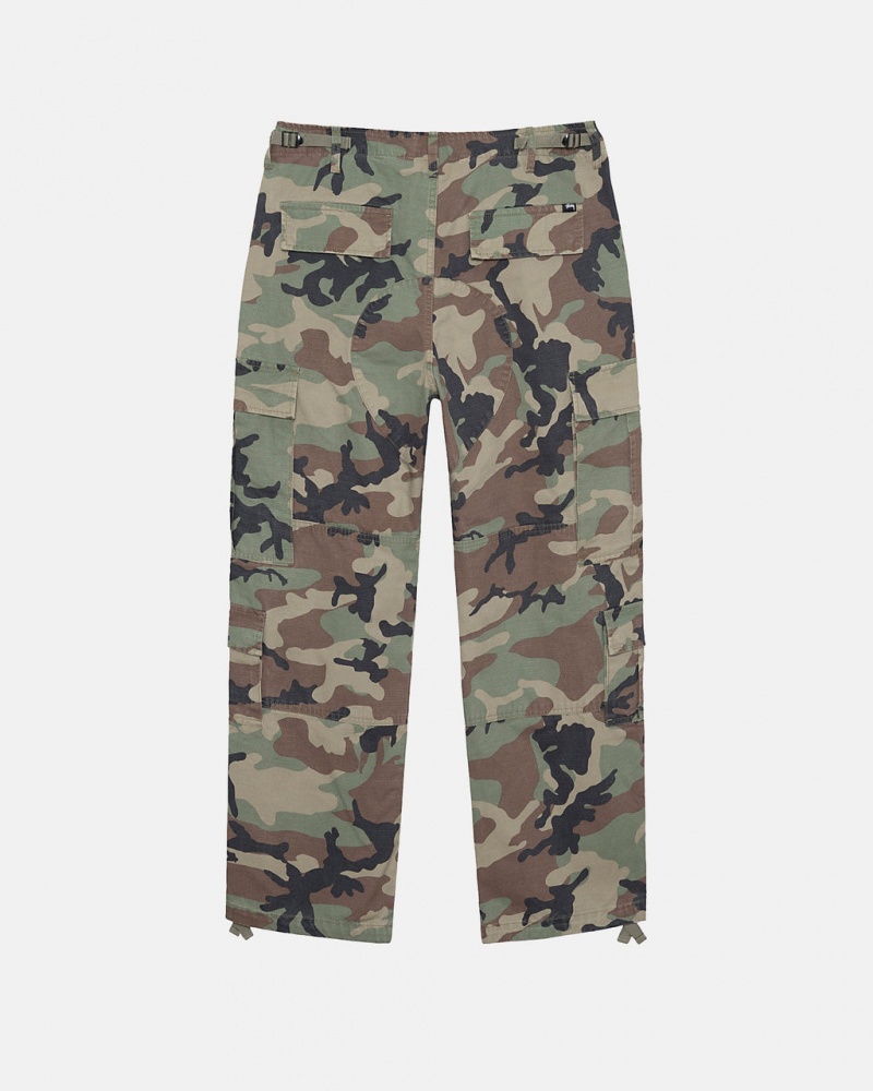 Stussy Surplus Cargo Ripstop - Unisex Jeans Pants Camo | SDKVO58371