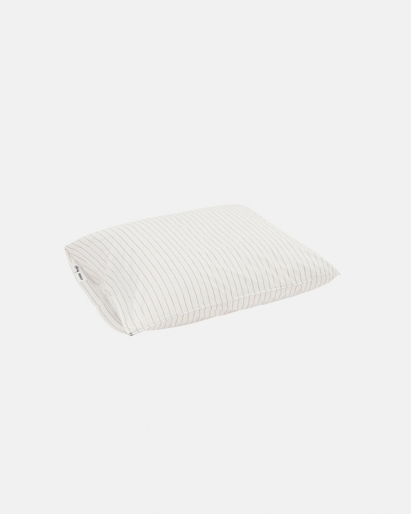 Stussy Tekla Percale Pillow Sham - Unisex Home Goods Hvide | BDKSO90517