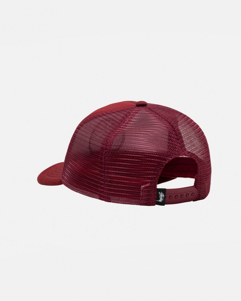 Stussy Trucker 8 Ball Snapback - Unisex Rød | DDKKV12164