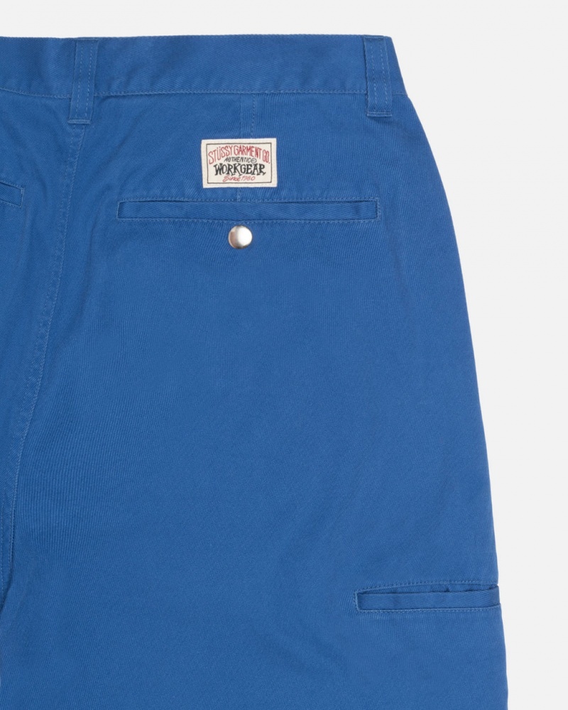 Stussy Workgear Trouser Twill - Unisex Jeans Pants Kongeblå | DKQAV83153