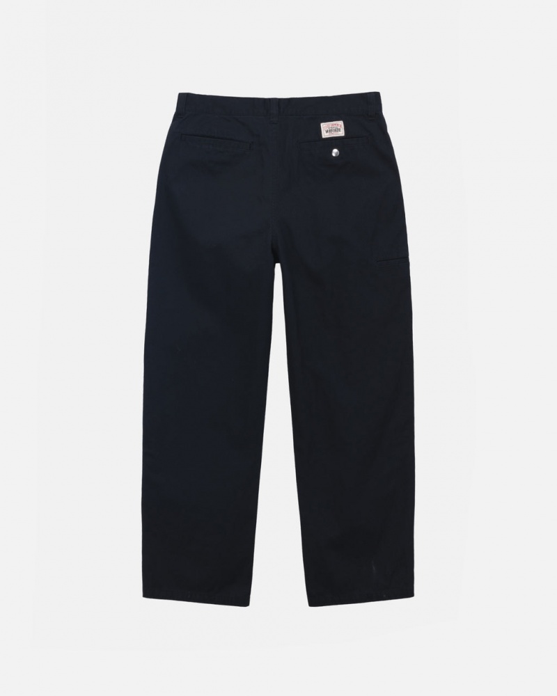 Stussy Workgear Trouser Twill - Unisex Pants Sort | LDKSX40056