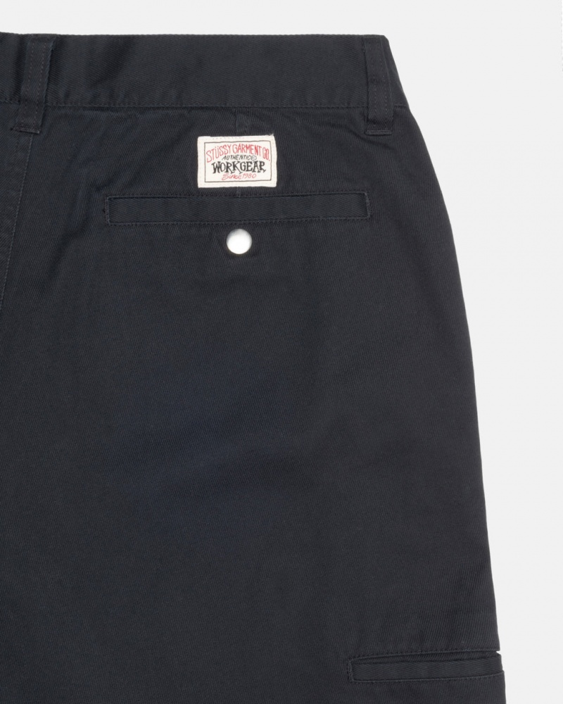 Stussy Workgear Trouser Twill - Unisex Pants Sort | LDKSX40056