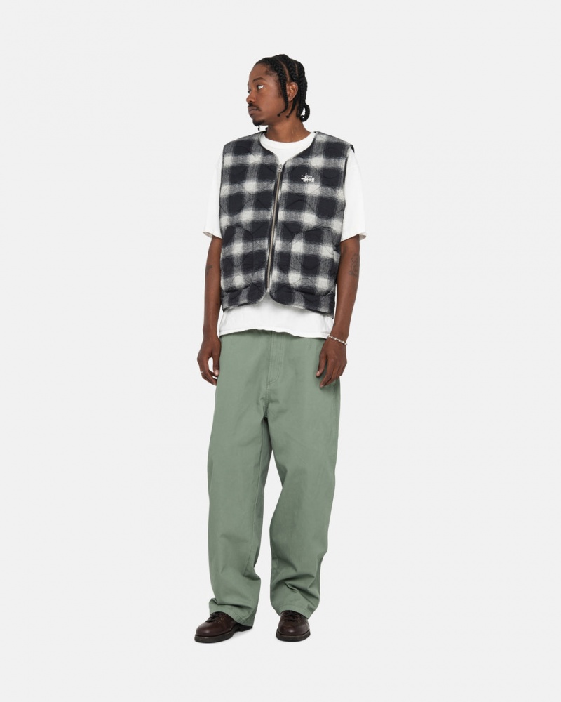 Stussy Workgear Trouser Twill - Unisex Pants Grøn | DKZDE14309