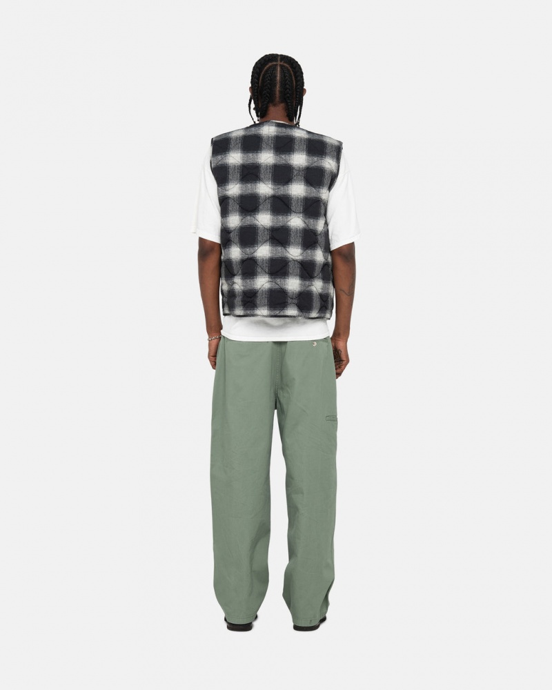 Stussy Workgear Trouser Twill - Unisex Pants Grøn | DKZDE14309