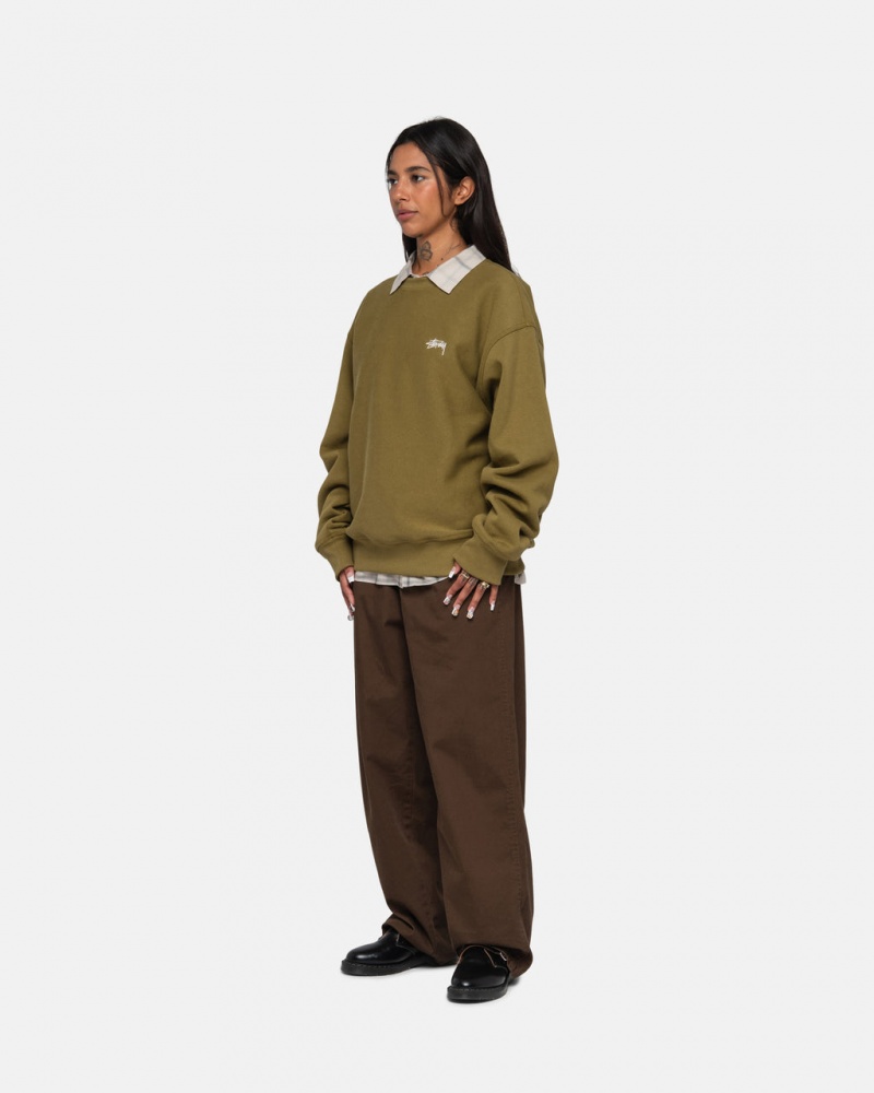 Stussy Workgear Trouser Twill - Unisex Pants Brune | DKZDE72514